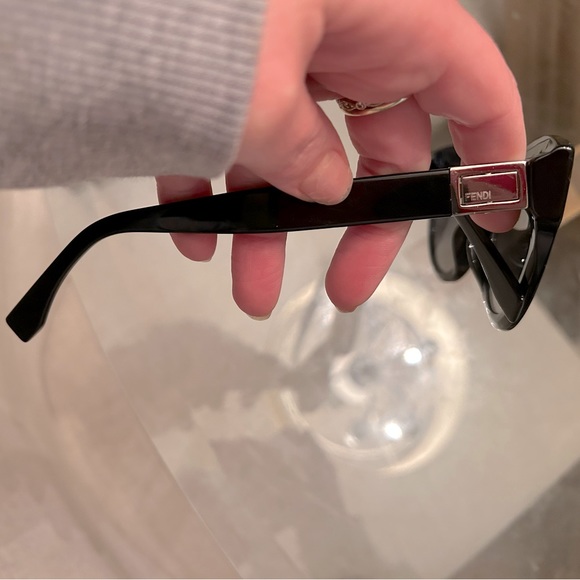 Fendi Accessories - Fendi Black Cateye Peekaboo Sunglasses